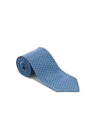 Ferragamo - Blue Gancini Diamond Printed Tie for Men - Lyst