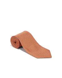 Ferragamo - Orange Gancini Link Printed Tie for Men - Lyst
