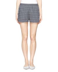 See By Chloé | Blue Floral Print Shorts | Lyst