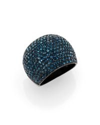 Michael Kors | Blue Brilliance Statement Montana Paveacute Dome Ring | Lyst