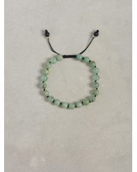 John Varvatos | Black Chrysoprase Bead Bracelet for Men | Lyst