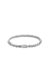 John Hardy | Metallic Twisted Chain 4mm Bracelet In Silver With Diamonds | Lyst
