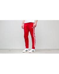 Adidas Originals Red Adidas Superstar Track Pant Scarlet for men