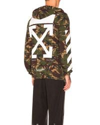 Off-White c/o Virgil Abloh Multicolor Zipped Hoodie In Camouflage