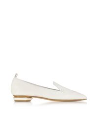 Nicholas Kirkwood - Women's White Leather Flats - Lyst