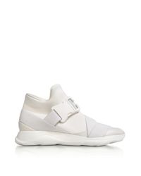 Christopher Kane - White Neoprene High Top Women's Sneakers - Lyst