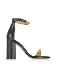Stuart Weitzman - Black Leather The Rosemarie Sandals - Lyst