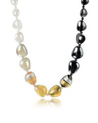 Antica Murrina - Metallic Moretta Pastel Glass Beads W/24kt Gold Leaf Necklace - Lyst