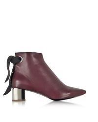 Proenza Schouler - Purple Burgundy Nappa Lather Ankle Boot - Lyst