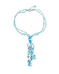 Antica Murrina - Bali Secret Light Blue Murano Glass Pendant Necklace - Lyst