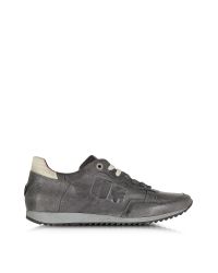 D’Acquasparta - Magnifico Gray Leather Men's Sneaker for Men - Lyst