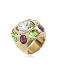 AZ Collection | Black Multicolor Crystal Ring | Lyst