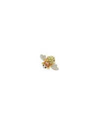 AZ Collection - Yellow Beetle Brooch - Lyst
