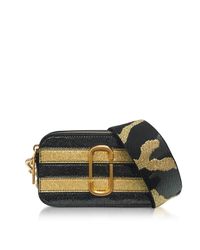 Marc Jacobs - Metallic Stripe Glitter Gold Multi Snapshot Camera Bag - Lyst