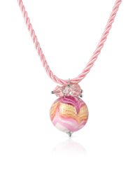 House of Murano - Mare - Pink Murano Glass Ball Pendant Necklace - Lyst