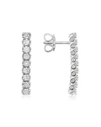 FORZIERI | Metallic 0.63 Ctw Nine-stone Drop Diamond 18k Gold Earrings | Lyst