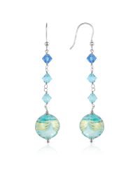 House of Murano - Blue Mare - Turquoise Murano Glass Bead Earrings - Lyst