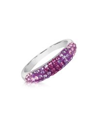 Gisèle St.moritz - Fantasmania - Purple Crystal Band Ring - Lyst