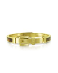 Michael Kors - Metallic Tortoise Buckle Bangle - Lyst