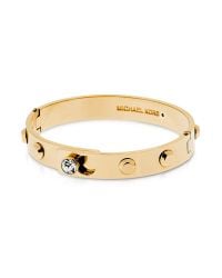 Michael Kors | Metallic Astor Metal Bangle W/studs | Lyst