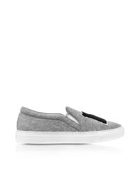 Joshua Sanders - Gray Grey Jersey Ny Slip-on Sneaker - Lyst
