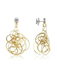 Orlando Orlandini | Metallic Scintille - Small Diamond 18k Gold Drop Earrings | Lyst
