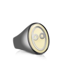 Saturnino 69 - White Saturnino69 Ivory Lacquered Women's Ring - Lyst