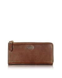 The Bridge - Story Donna Brown Leather Zip Wallet - Lyst