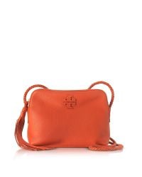 Tory Burch - Red Taylor Pebble Leather Camera Bag - Lyst
