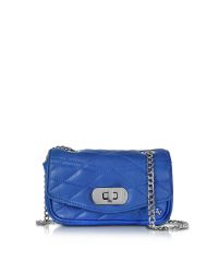 Zadig & Voltaire - Cobalt Blue Quilted Leather Skinny Love Clutch - Lyst