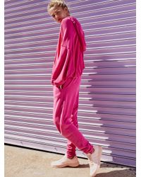 Free People Pink Yella Harem Jogger
