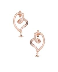 Vivienne Westwood - Metallic Sosanna Small Earrings Pink Gold - Lyst