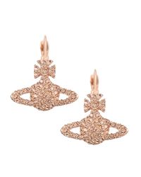 Vivienne Westwood - Grace Bas Relief Drop Earrings Light Rose/pink Gold - Lyst