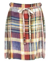 Vivienne Westwood Anglomania - Blue Faded Tartan Hope Kilt Navy - Lyst