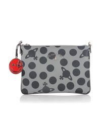 westwood vivienne grey crossbody bag lyst browse stores