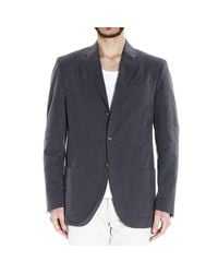 Polo Ralph Lauren | Gray Blazer 3b Drawn Fabric 2 Pockets Gabardine Patchwork for Men | Lyst