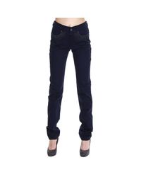 Armani Jeans | Blue Jeans Bull Stretch Waist High With Studs | Lyst