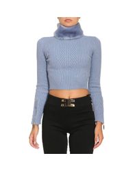 Elisabetta Franchi Blue Sweater Women