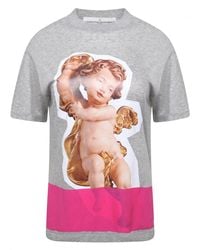Golden Goose Deluxe Brand Gray Graphic Cherub Print T-shirt Grey for men
