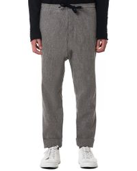 Jan Jan Van Essche - Gray Single-piece Melange Trousers for Men - Lyst