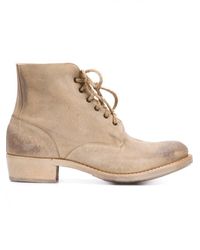 Cherevichkiotvichki - Natural Reverse Leather Work Boot - Lyst