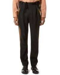 BED j.w. FORD - Black Embroidered Stripe Trouser for Men - Lyst