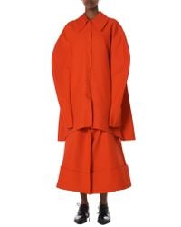 Awake - Red Oversized Raw-edge Jacket - Lyst