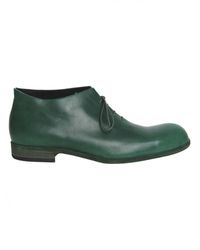 PETROSOLAUM - Green Ankle Oxford Boots for Men - Lyst