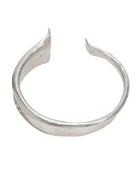 1-100 - Multicolor Brushed Sterling Silver Cuff - Lyst