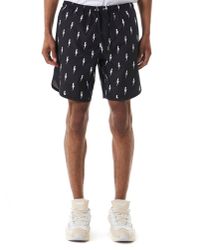 Neil Barrett - Black 'lightning' Trunks for Men - Lyst