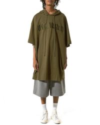 Juun.J - Green Hooded Short-sleeve Sweater for Men - Lyst