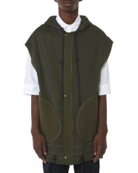 Di Liborio - Green Hooded Vest for Men - Lyst