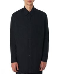 Yohji Yamamoto - Black Split-hem Shirt for Men - Lyst