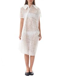 Junya Watanabe - Multicolor Asymmetric Sheer Dress - Lyst